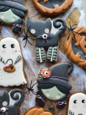 Ciastko duch z cukierkami halloween Ciastko duch z cukierkami halloween