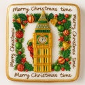 Ciastko lukrowane BIG BEN BOŻE NARODZENIE roz.M POZIOM ręcznie robione Ciastko lukrowane BIG BEN BOŻE NARODZENIE roz.M POZIOM ręcznie robione