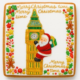 Ciastko lukrowane BIG BEN NO2 BOŻE NARODZENIE roz.S POZIOM ręcznie robione