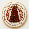 Ciastko lukrowane RED TREE NO2 BOŻE NARODZENIE roz.M KOŁO ręcznie robione