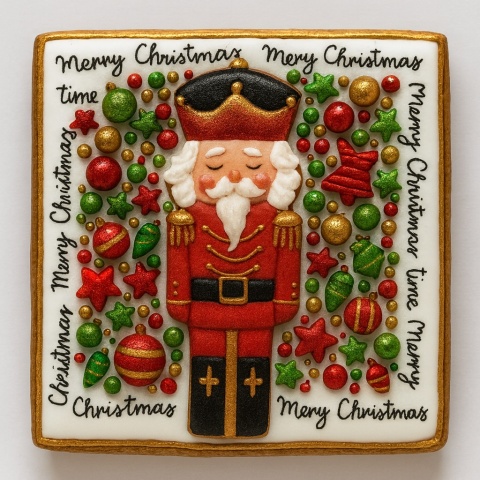 Ciastko lukrowane Dziadek Do Orzechów No11 prosto roz.M ręcznie robione Ciastko lukrowane Dziadek Do Orzechów No11 prosto roz.M ręcznie robione