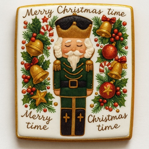 Ciastko lukrowane Dziadek Do Orzechów No2 prosto roz. M ręcznie robione Ciastko lukrowane Dziadek Do Orzechów No2 prosto roz. M ręcznie robione