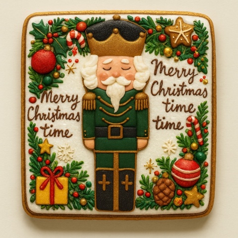 Ciastko lukrowane Dziadek Do Orzechów No3 prosto roz.XL ręcznie robione Ciastko lukrowane Dziadek Do Orzechów No3 prosto roz.XL ręcznie robione