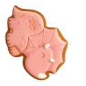 Ciastko lukrowane BlossomE cafe MAŁY DINO PINK ręcznie robione