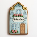 Ciastko lukrowane BlossomE cafe KAMIENICZKA MAŁA NIEBIESKA ręcznie robione