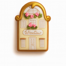 Ciastko lukrowane BlossomE cafe KAMIENICZKA MAŁA ZŁOTA  ręcznie robione