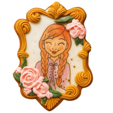 Ciastko lukrowane BlossomE cafe W RAMIE ręcznie robione