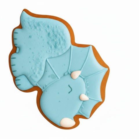 Ciastko lukrowane BlossomE cafe MAŁY DINO BLUE ręcznie robione