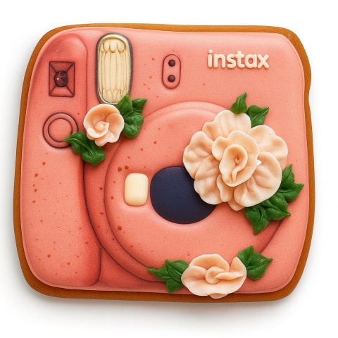 Ciastko lukrowane BlossomE cafe iNSTAX FOTO ręcznie robione