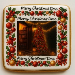 Ciastko lukrowane Christmas tree NO2 BOŻE NARODZENIE roz.S POZIOM ręcznie robione