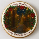 Ciastko lukrowane Christmas tree NO5 BOŻE NARODZENIE roz.XL KOŁO ręcznie robione