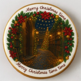 Ciastko lukrowane Christmas tree NO5 BOŻE NARODZENIE roz.S KOŁO ręcznie robione