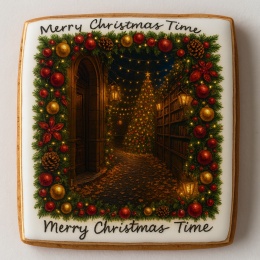 Ciastko lukrowane Christmas tree NO5 BOŻE NARODZENIE roz.M POZIOM ręcznie robione