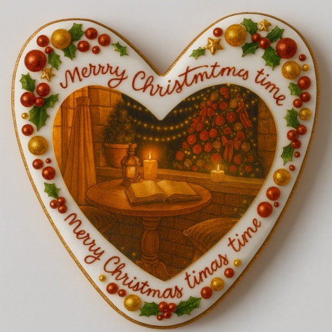 Ciastko lukrowane Christmas tree NO1 BOŻE NARODZENIE roz.XL SERCE robione Ciastko lukrowane Christmas tree NO1 BOŻE NARODZENIE roz.XL SERCE robione