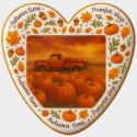 Ciastko lukrowane OLD PICK UP PUMPKIN roz.S serce Jesień ręcznie robione