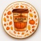 Ciastko lukrowane PUMPKIN LATTE roz.S KOŁO Jesień ręcznie robione