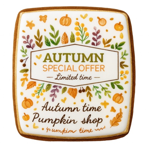Ciastko lukrowane AUTUM SPECIAL roz.L PION Jesień ręcznie robione Ciastko lukrowane AUTUM SPECIAL roz.L PION Jesień ręcznie robione