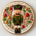 Ciastko lukrowane Dziadek Do Orzechów No24 koło roz.XL ręcznie robione Ciastko lukrowane Dziadek Do Orzechów No24 koło roz.XL ręcznie robione