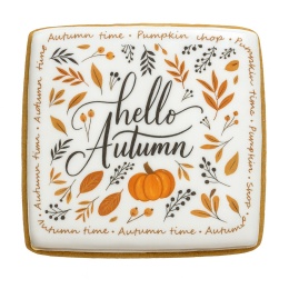 Ciastko lukrowane HALLO   AUTUMN N  roz.XL POZIOM Jesień ręcznie robione