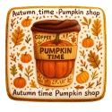Ciastko lukrowane PUMPKIN LATTE roz.M POZIOM Jesień ręcznie robione