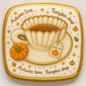 Ciastko lukrowane PUMPKIN TEA roz.L KWADRAT Jesień ręcznie robione
