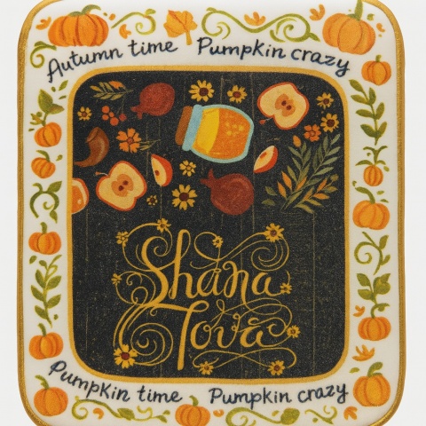 Ciastko lukrowane BLACK AUTUMN roz.XL KWADRAT Jesień ręcznie robione Ciastko lukrowane BLACK AUTUMN roz.XL KWADRAT Jesień ręcznie robione