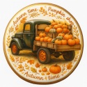 Ciastko lukrowane BLACK BUS  PUMPKIN  roz.XL KOŁO Jesień ręcznie robione Ciastko lukrowane BLACK BUS  PUMPKIN  roz.XL KOŁO Jesień ręcznie robione