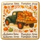 Ciastko lukrowane GREEN BUS PUMPKIN roz.S POZIOM Jesień ręcznie robione