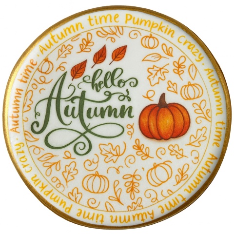 Ciastko lukrowane HALLO AUTUMN roz.M KOŁO Jesień ręcznie robione Ciastko lukrowane HALLO AUTUMN roz.M KOŁO Jesień ręcznie robione