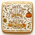 Ciastko lukrowane HALLO AUTUMN roz.XL POZIOM Jesień ręcznie robione