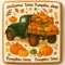 Ciastko lukrowane GREEN BUS PUMPKIN roz.XL PION Jesień ręcznie robione