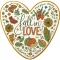 Ciastko lukrowane LOVE AUTUMN roz.S SERCE Jesień ręcznie robione