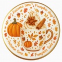 Ciastko lukrowane  PUMPKIN  CAFFE roz.M KOŁO Jesień ręcznie robione Ciastko lukrowane  PUMPKIN  CAFFE roz.M KOŁO Jesień ręcznie robione