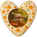 Ciastko lukrowane  PUMPKIN  SHOP roz.M SERCE Jesień ręcznie robione