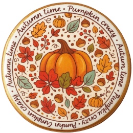 Ciastko lukrowane PUMPKIN ORYGINAL roz.XL KOŁO Jesień ręcznie robione