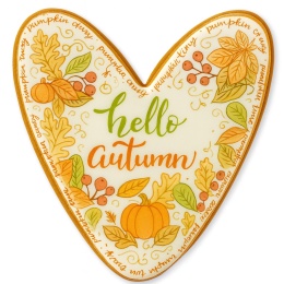 Ciastko lukrowane HALLO AUTUMN COLORS roz.XL SERCE Jesień ręcznie robione