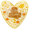 Ciastko lukrowane HALLO AUTUMN roz.XL SERCE No.1 Jesień ręcznie robione