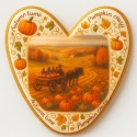 Ciastko lukrowane OLD PUMPKIN HUNTING roz.XL SERCE Jesień ręcznie robione