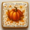 Ciastko lukrowane PUMPKIN FAN roz.XL KWADRAT Jesień ręcznie robione