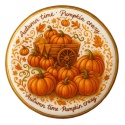 Ciastko lukrowane PUMPKIN FAN roz.S KOŁO Jesień ręcznie robione