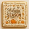 Ciastko lukrowane AUTUMN SEASON roz.XL KWADRAT Jesień ręcznie robione