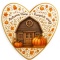 Ciastko lukrowane PUMPKIN OLD HAUS roz.S SERCE Jesień ręcznie robione