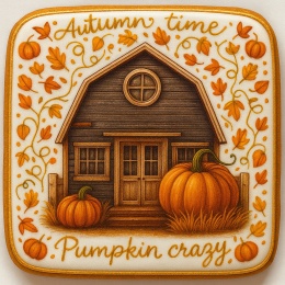 Ciastko lukrowane PUMPKIN OLD HAUS roz.M POZIOM Jesień ręcznie robione