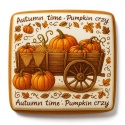 Ciastko lukrowane PUMPKIN OLD roz.M KWADRAT Jesień ręcznie robione