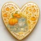 Ciastko lukrowane PUMPKIN PRINCESS No.1 roz.M SERCE Jesień ręcznie robione