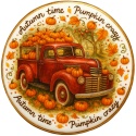 Ciastko lukrowane RED PICKUP GARDEN roz.M KOŁO JESIEŃ ręcznie robione