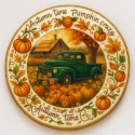 Ciastko lukrowane  AUTUMN N GARDEN CAR roz.XL KOŁO JESIEŃ ręcznie robione