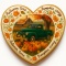 Ciastko lukrowane AUTUMN GARDEN CAR roz.L SERCE JESIEŃ ręcznie robione