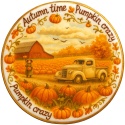 Ciastko lukrowane  AUTUMN N HARVEST roz.S KOŁO JESIEŃ ręcznie robione