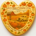 Ciastko lukrowane AUTUMN HARVEST roz.L SERCE JESIEŃ ręcznie robione